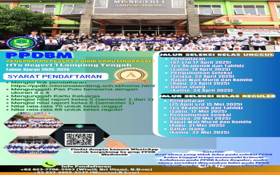 MTs Negeri 1 Lampung Tengah Laksanakan Tes PPDB Jalur Reguler Tahun Pelajaran 2025/2026