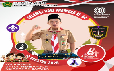 Gebyar Hari Pramuka Ke-64 : Dengan Semangat Patriotisme, Upacara Hari Pramuka Guncangkan Halaman Madrasah