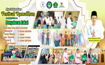 Ramadhan Asyik, MTs Negeri 1 Lampung Tengah Bagikan Paket Sembako