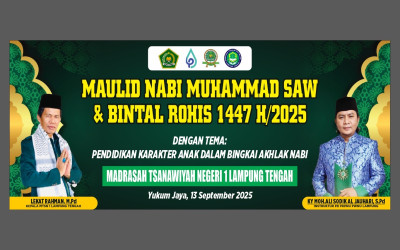 Lautan Shalawat Menggema, MTsN 1 Lampung Tengah Gelar Maulid Nabi Muhammad SAW
