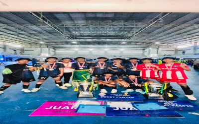 Guncang Arena! Siswa MTsN 1 Lampung Tengah Sabet Juara 2 Lomba Futsal di Liga Pelajar 2025