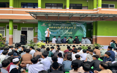 Menjemput Ramadhan Dengan Do’a : MTsN 1 Lampung Tengah Gelar Istighosah Dengan Penuh Harapan